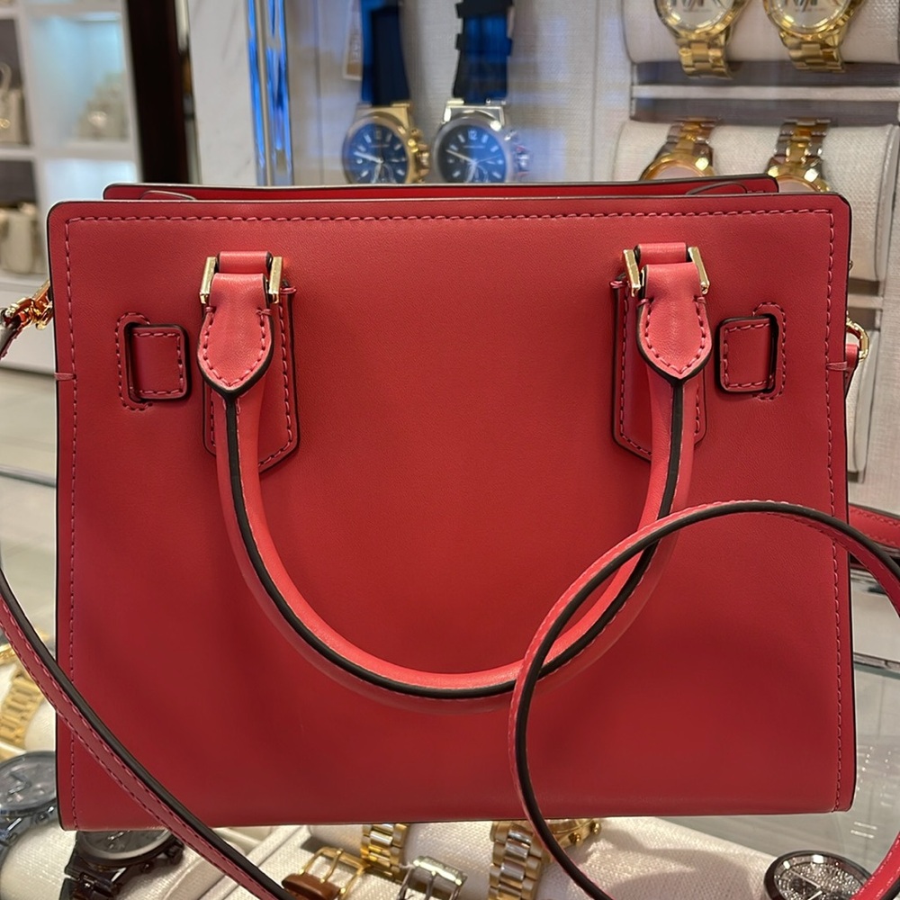 MICHAEL KORS Hamilton Small Two-Tone Satchel
COLOR LIGHT BERRY SHERBET MULTI
NWT - Picture 8 of 16